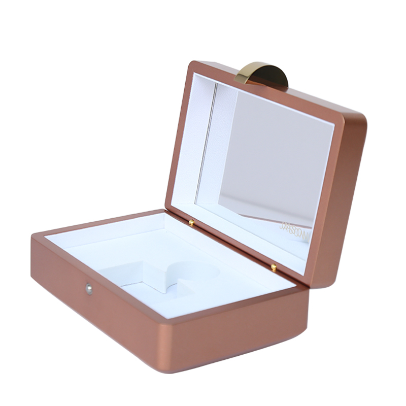 Customized Design Wooden Simple Compartment Cosmetic Box Perfume Box for Gift Packaging