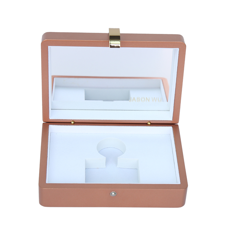 Customized Design Wooden Simple Compartment Cosmetic Box Perfume Box for Gift Packaging