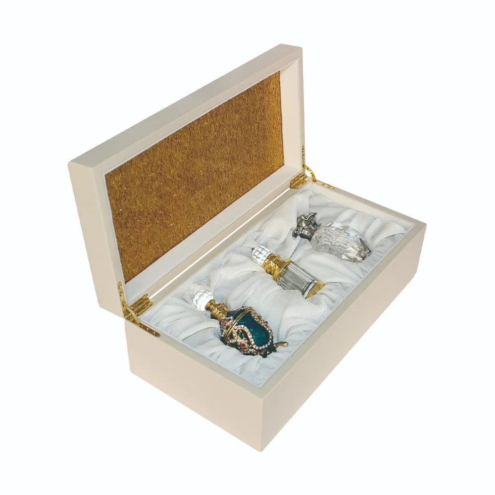 Customized High End Acrylic Hollow Design Wooden Packaging Perfume Box