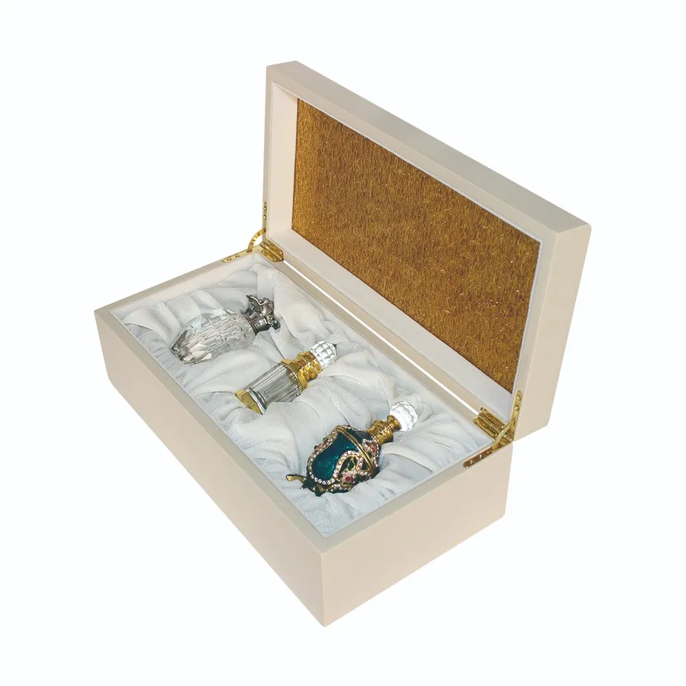 Customized High End Acrylic Hollow Design Wooden Packaging Perfume Box