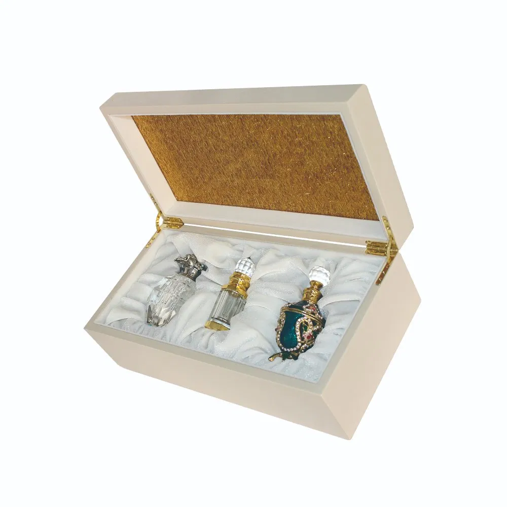 Customized High End Acrylic Hollow Design Wooden Packaging Perfume Box