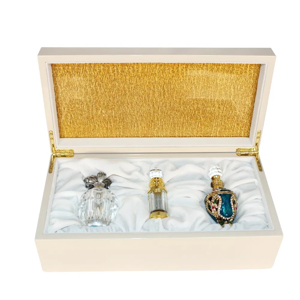 Customized High End Acrylic Hollow Design Wooden Packaging Perfume Box