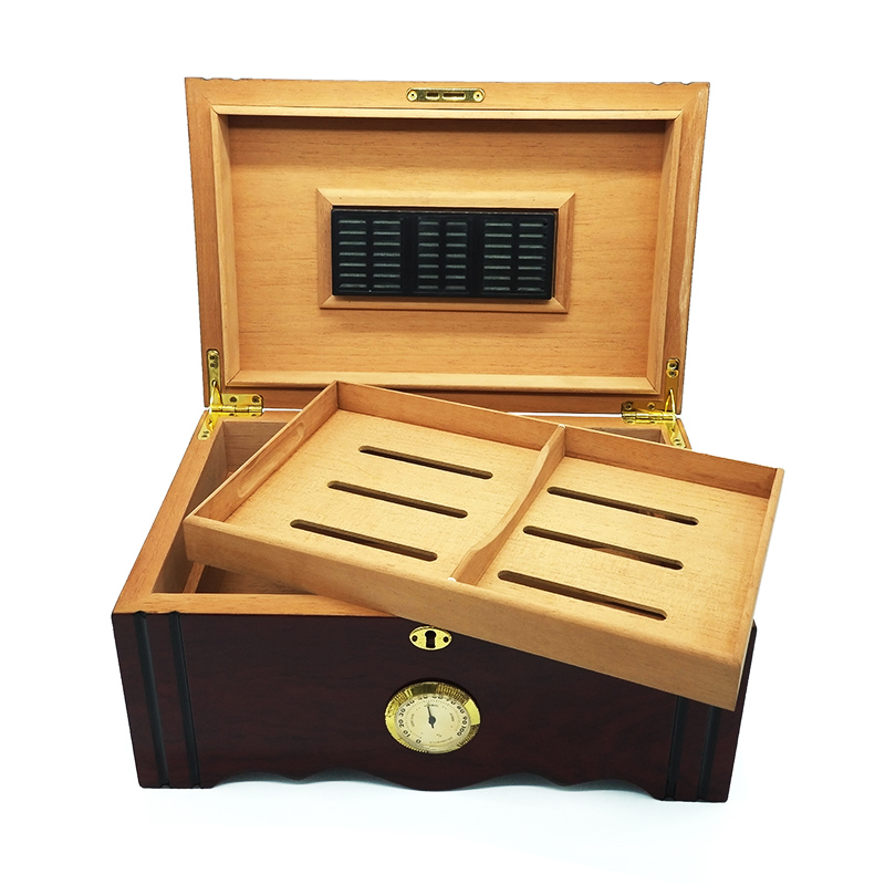Customized High End Wooden Packaging Box Gift Storage Box for Cigar