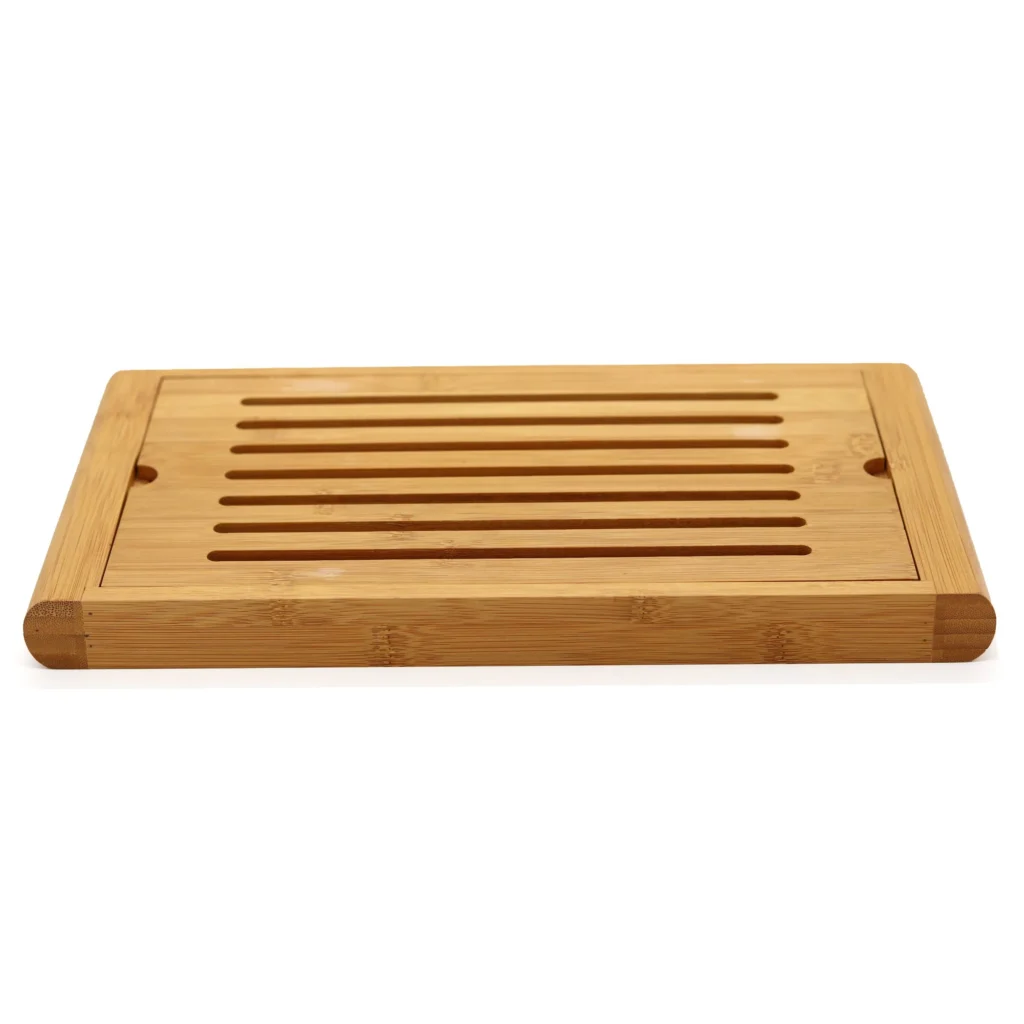 Eco-Friendly Bamboo Tea Tray with Natural Retro Design