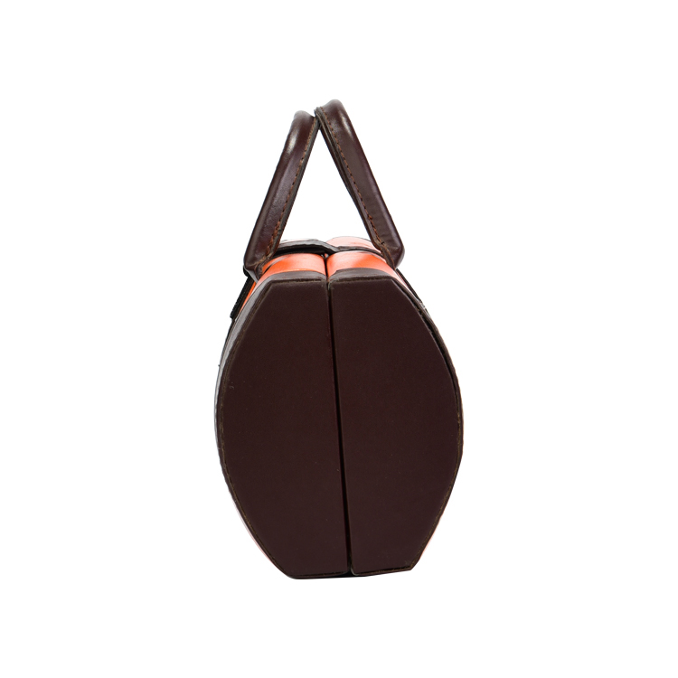 Elegant Customized PU Leather Wine Box with Handle