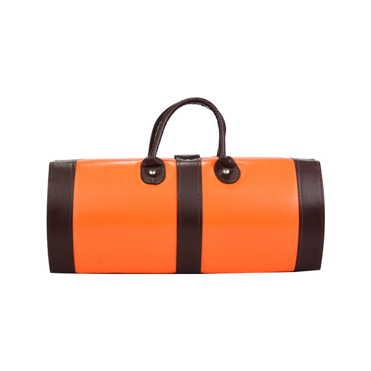 Elegant Customized PU Leather Wine Box with Handle