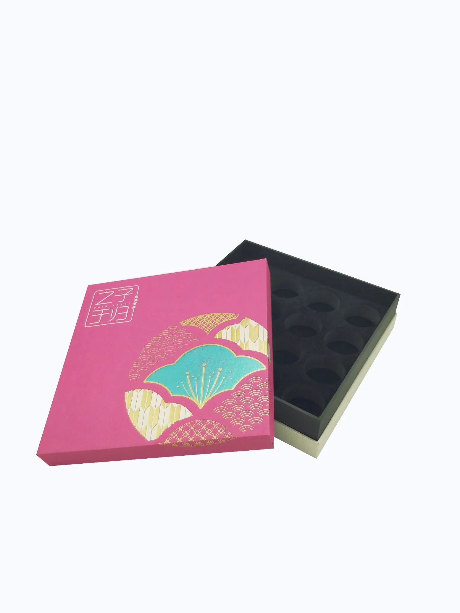 High End Hot Stamping Paper Tea Packaging Health Care Oil Gift Box