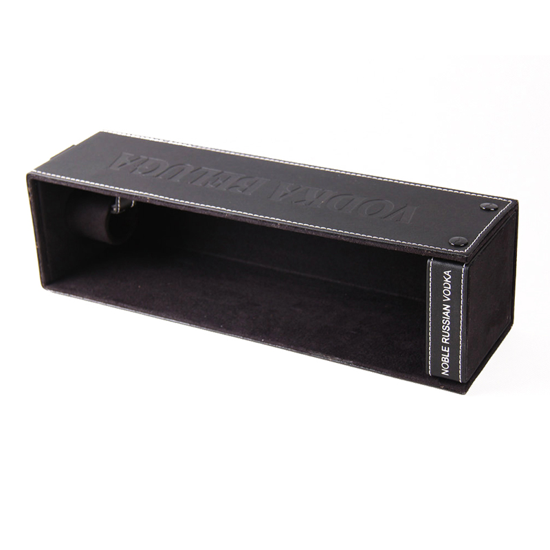 High End Leather Single Wine Bottle Packaging Box for Gift