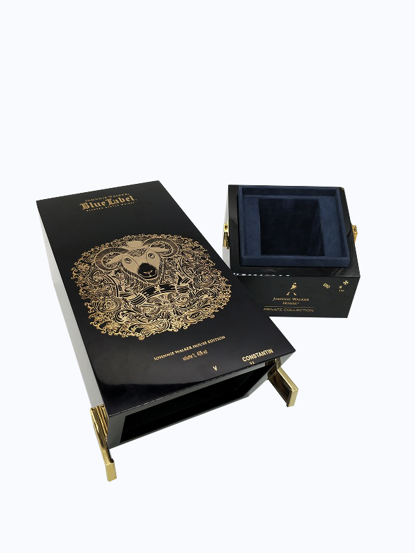 High End Wooden Gloss Painted Storage Boxes Red Wine Gift Packaging Box