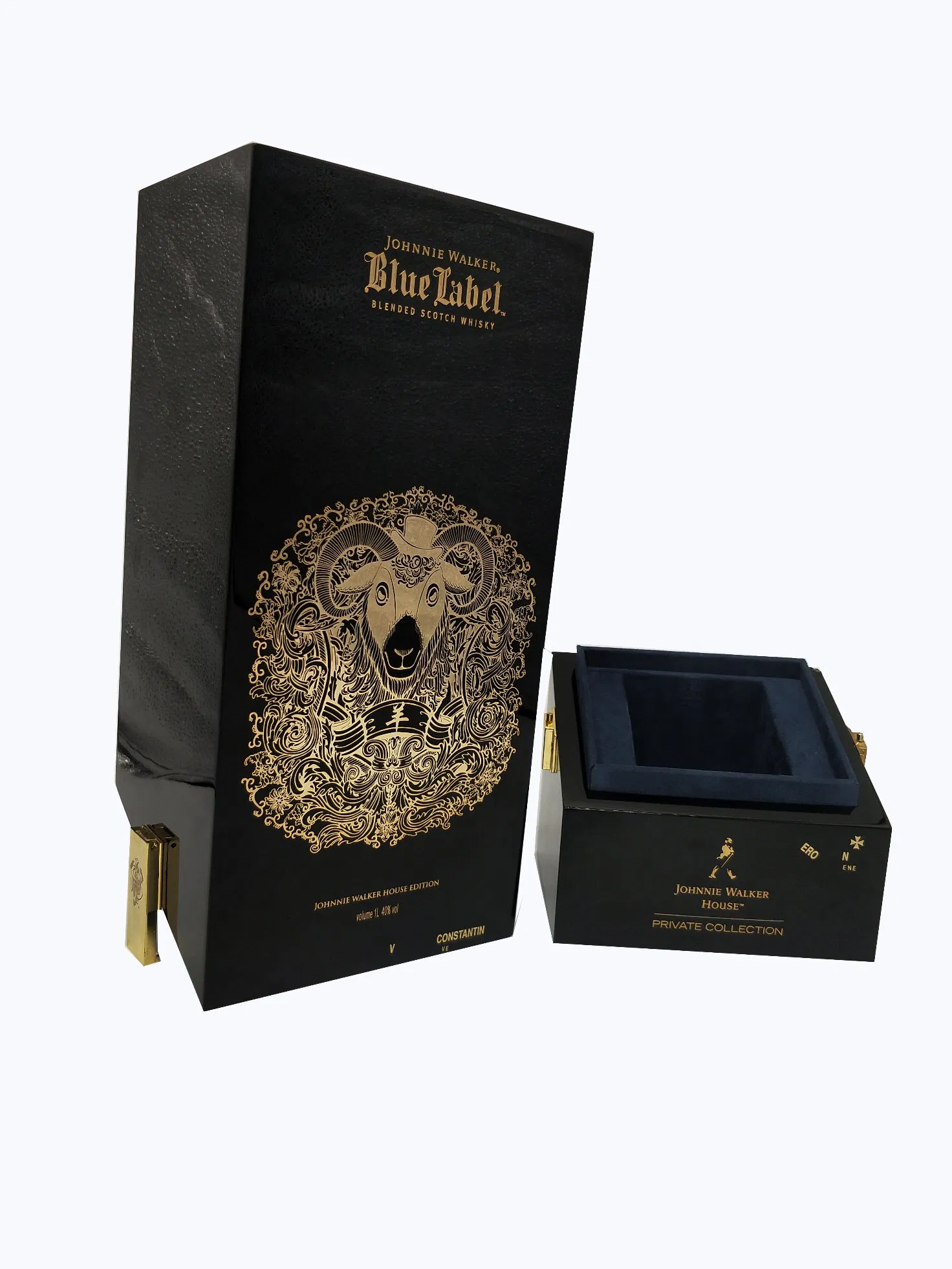 High End Wooden Gloss Painted Storage Boxes Red Wine Gift Packaging Box