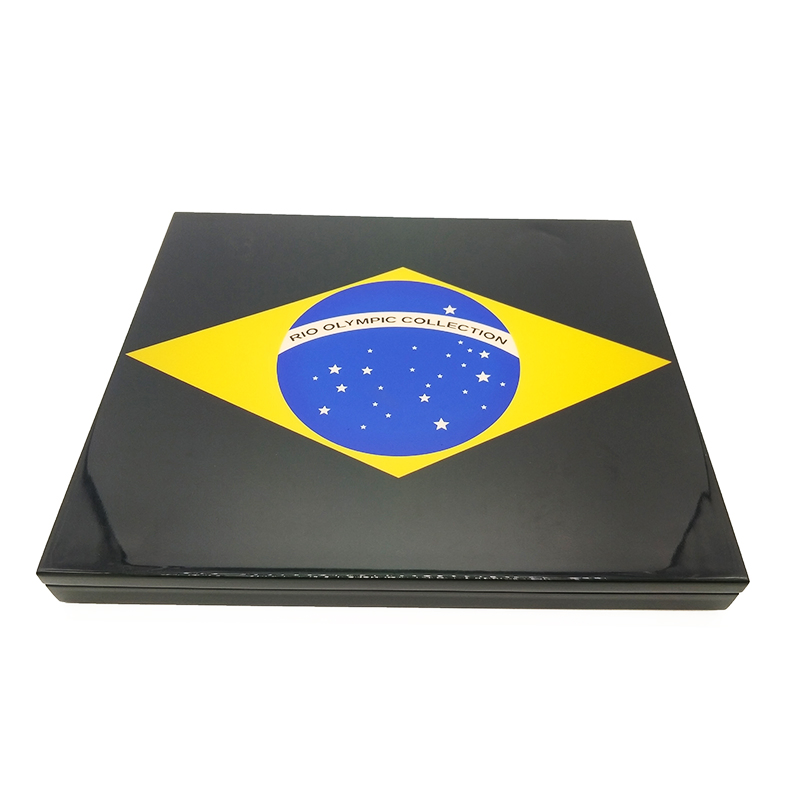 High Gloss Wooden Medal Storage Packaging Gift Box Medal Souvenir Packaging Gift Box