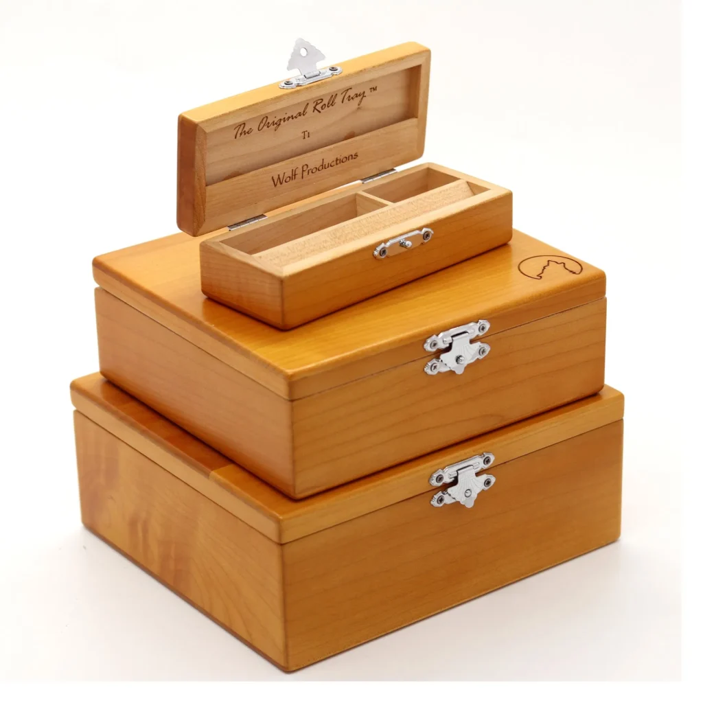 High Luxury Pine Wood Essential Oil Packaging Gift Cosmetic Box