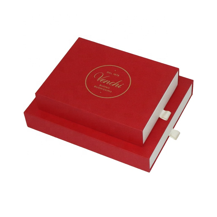 Luxury Custom Design Chocolate Packaging Gift Box with Drawer Insert