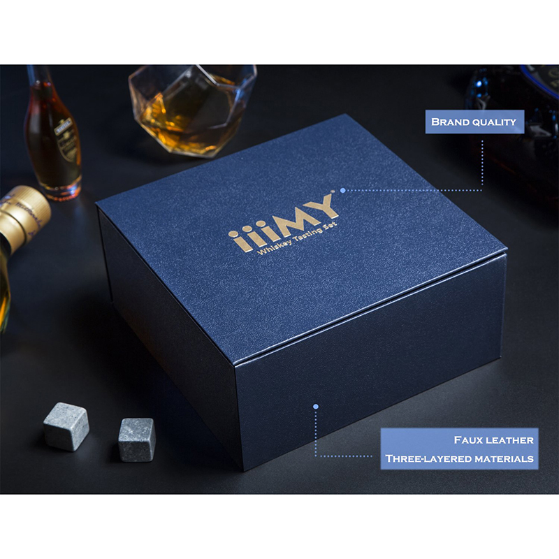 Luxury Whiskey Cup Gift Set Wine Box for Father/Husband/Men’s Gift