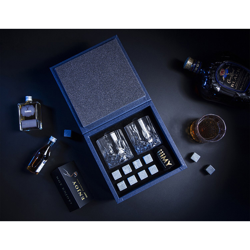Luxury Whiskey Cup Gift Set Wine Box for Father/Husband/Men’s Gift