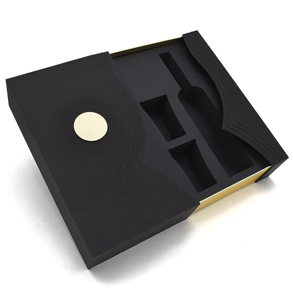 OEM Fashion Packing Gift Champagne Wine Alcohol Gift Bottle Leather Wine Box