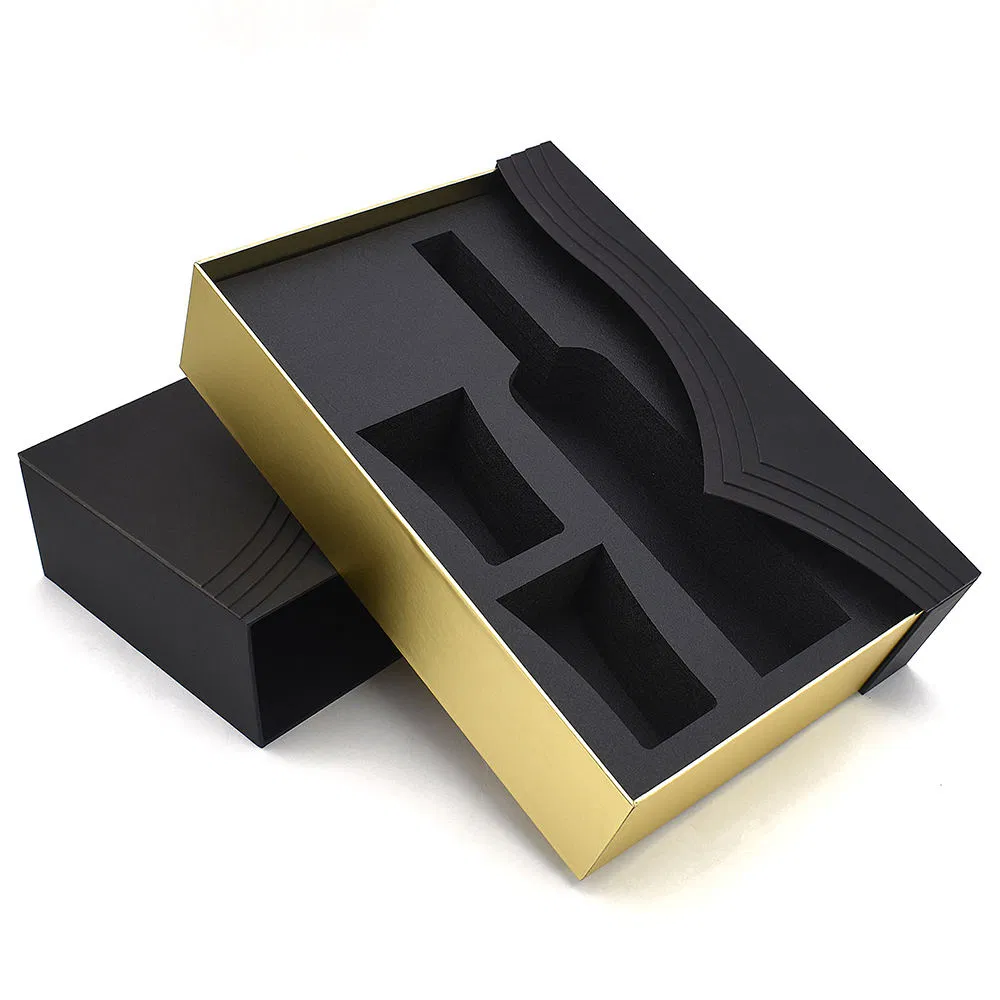 OEM Fashion Packing Gift Champagne Wine Alcohol Gift Bottle Leather Wine Box