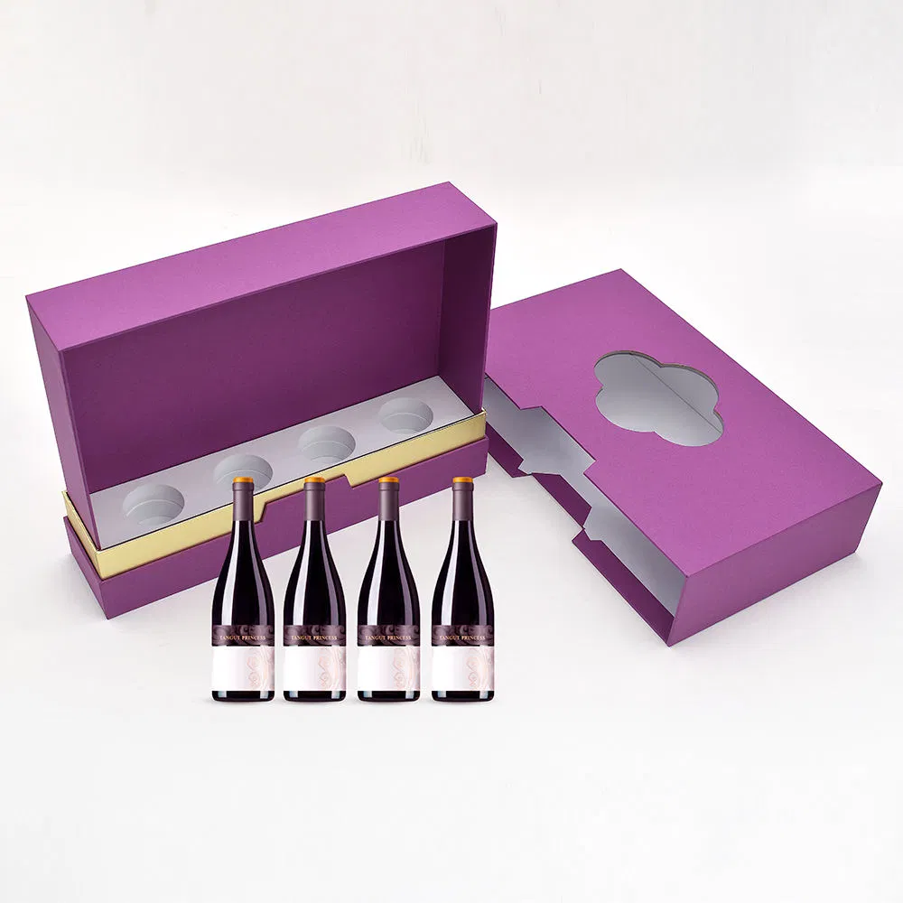 OEM Fashion Packing Gift Champagne Wine Alcohol Gift Bottle Leather Wine Box