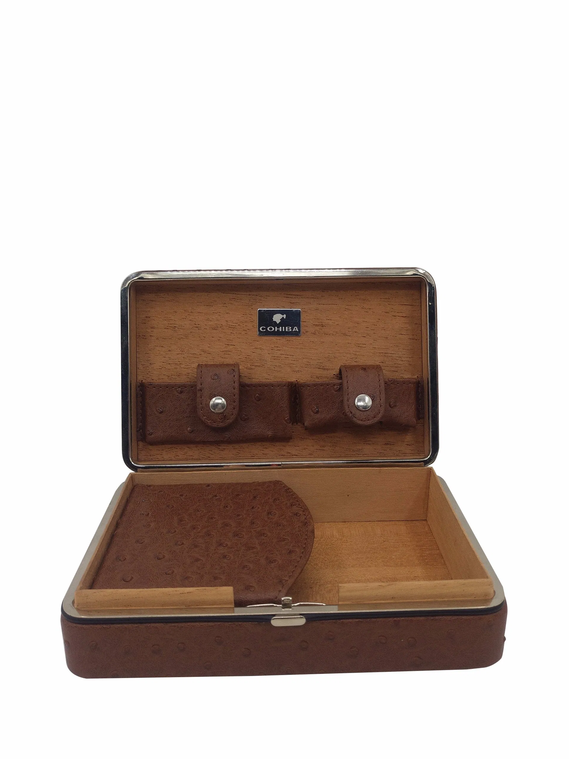 OEM High End Design PU Leather Cigar Gift Packaging Box for Storage