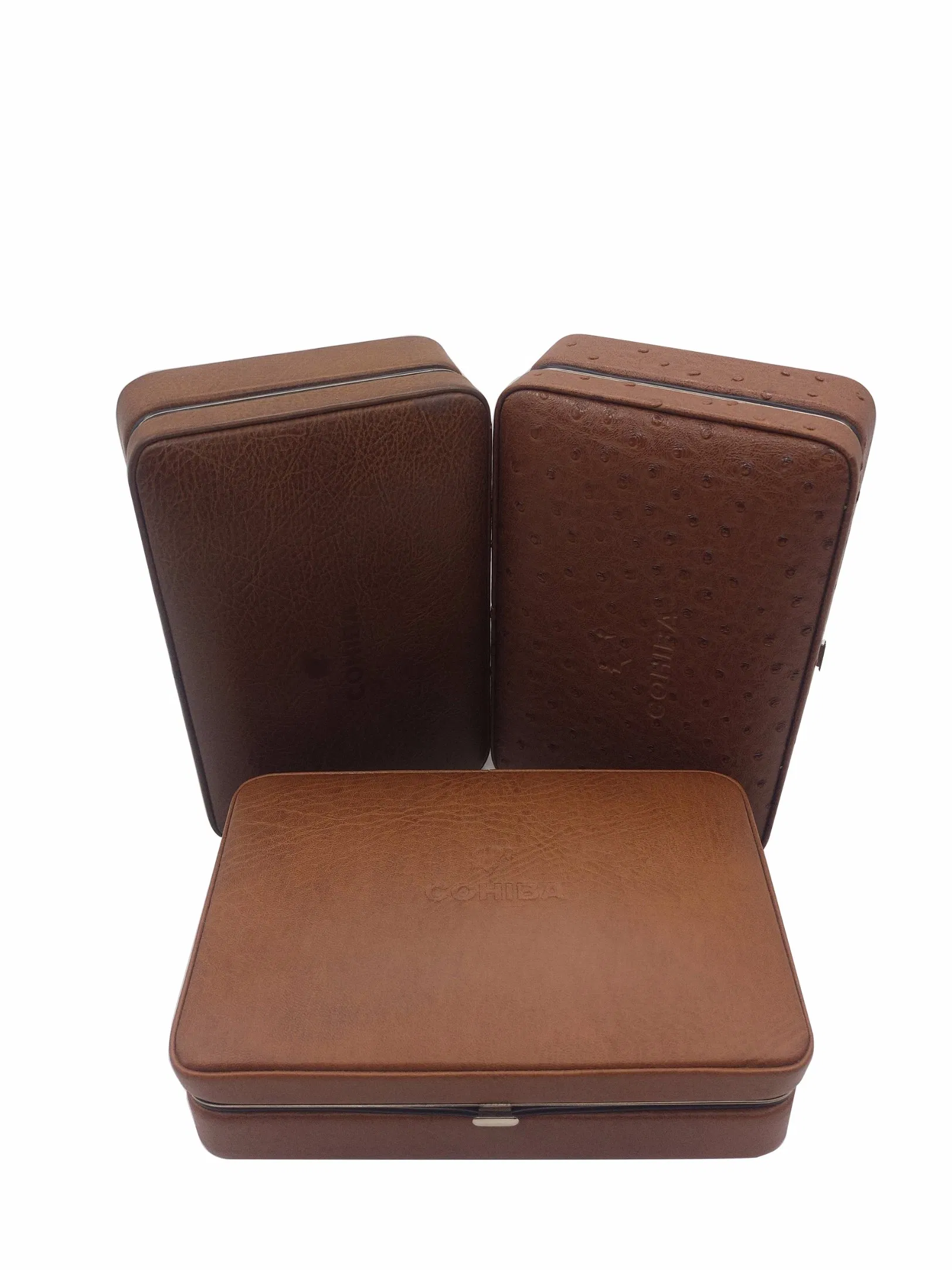 OEM High End Design PU Leather Cigar Gift Packaging Box for Storage