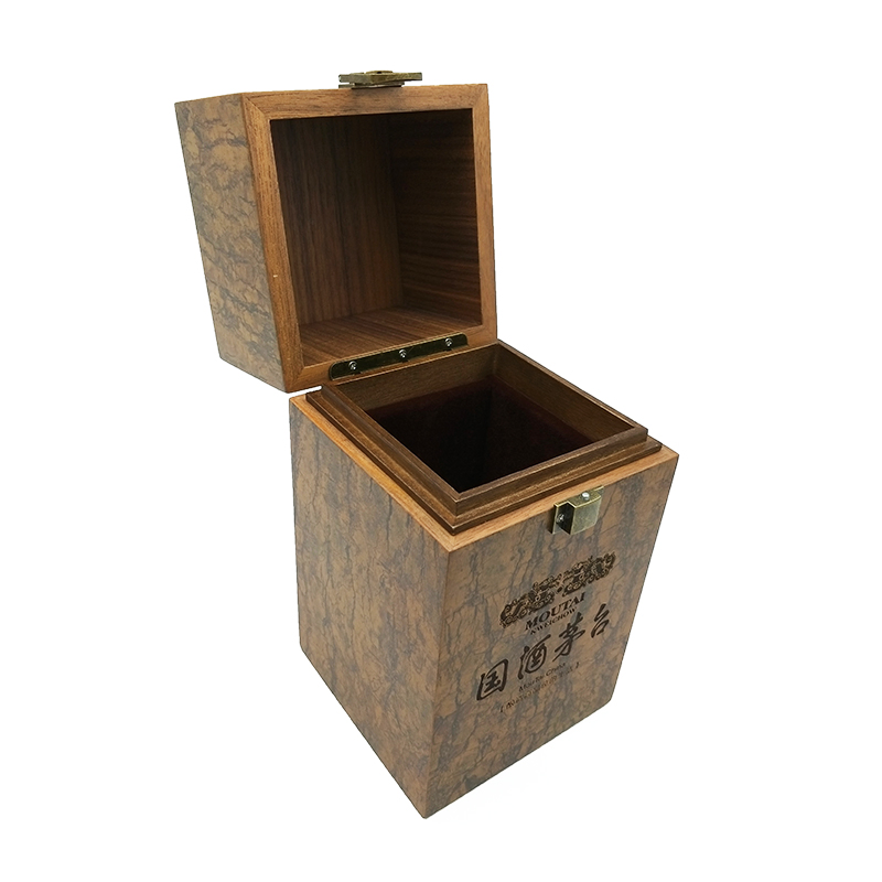 OEM Logo Moutai Wooden Packaging Gift Box Wine Storage Box