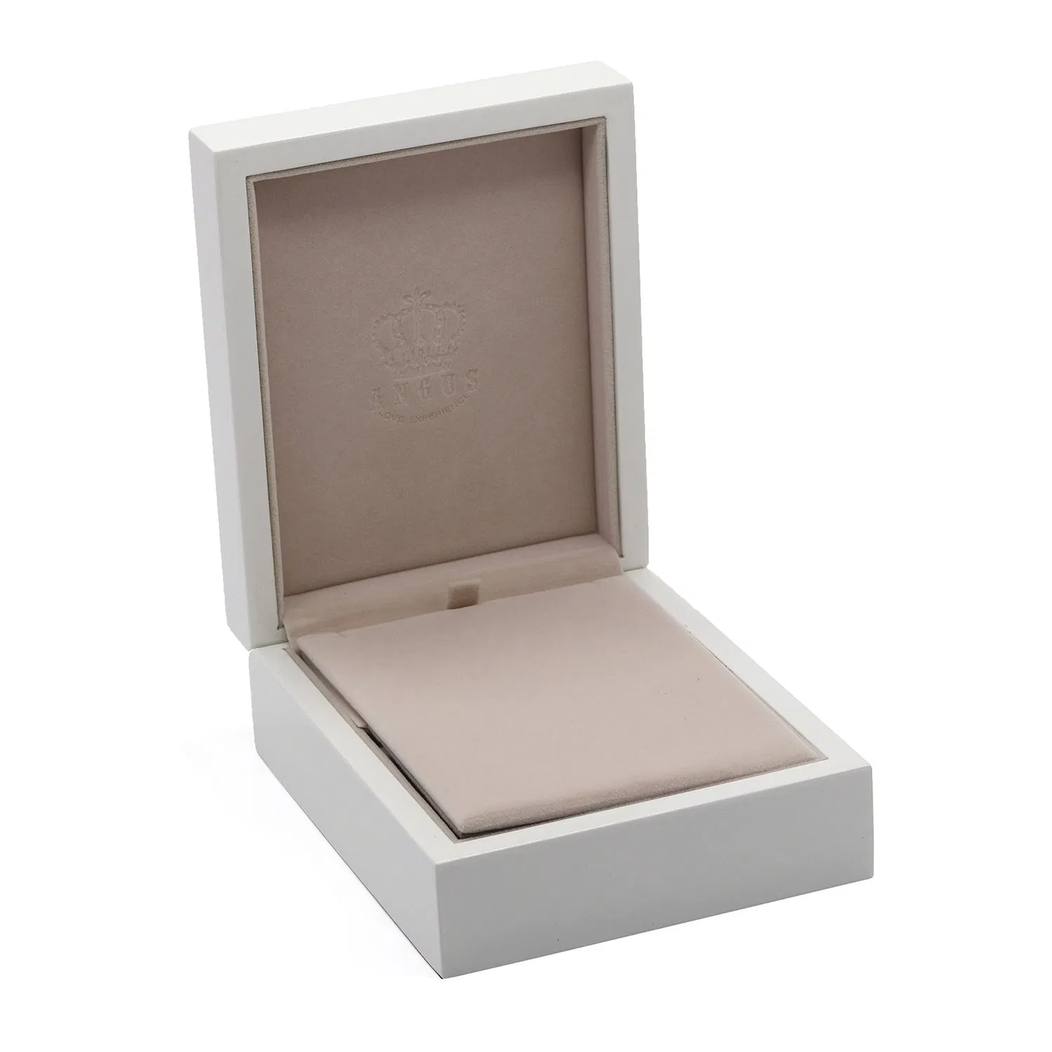 OEM Wooden Packaging Fashion White Jewelry Gift Box for Ring