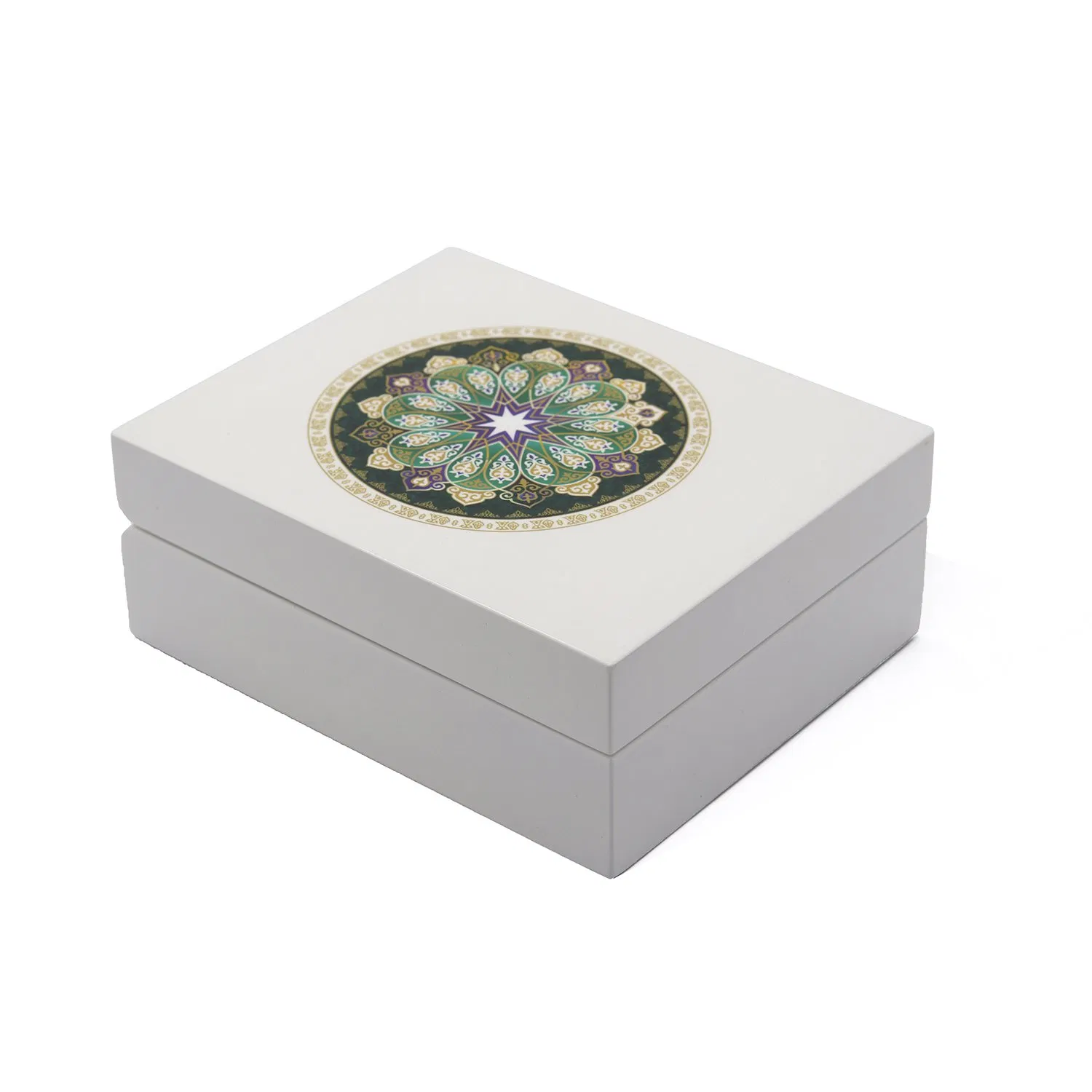 OEM Wooden Packaging Fashion White Jewelry Gift Box for Ring