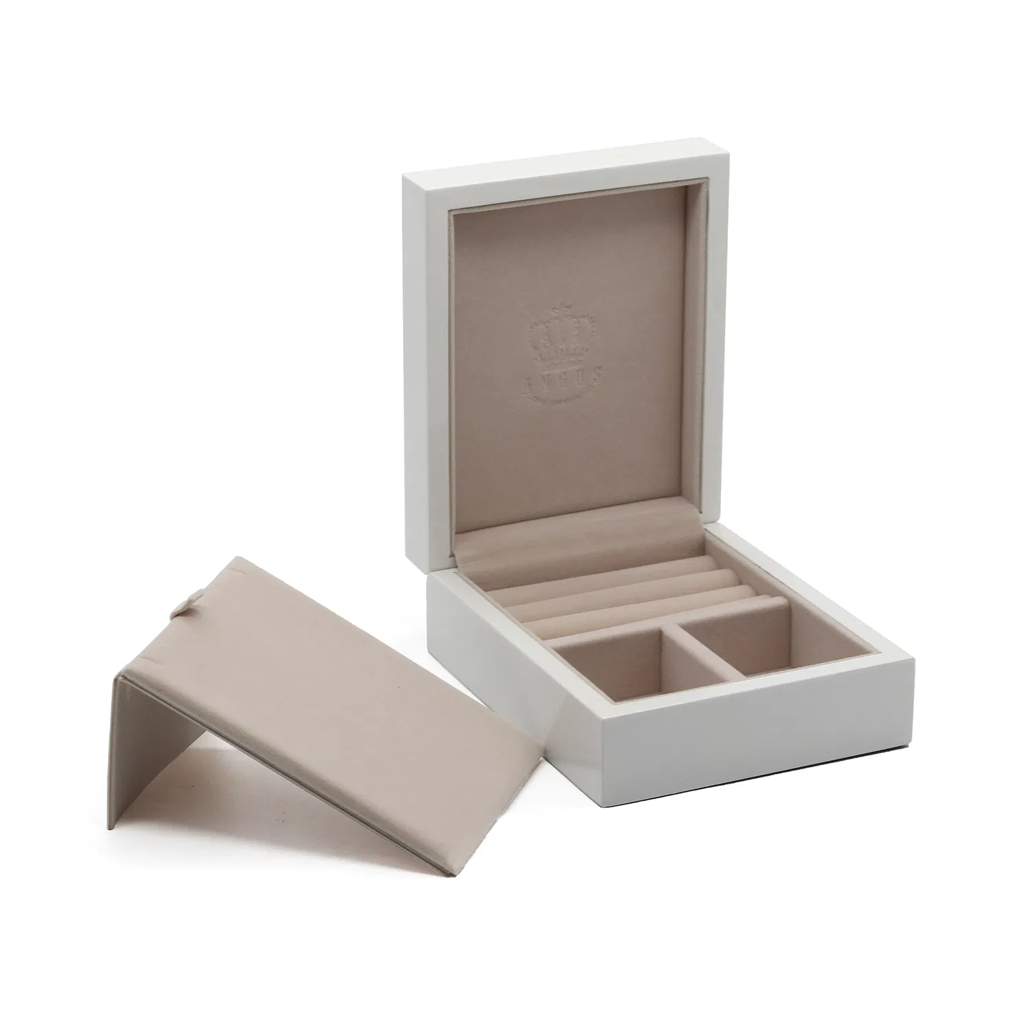 OEM Wooden Packaging Fashion White Jewelry Gift Box for Ring