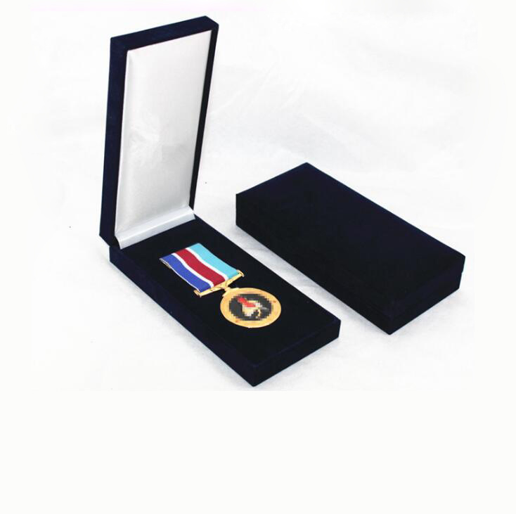 Professional Custom Logo Premium Paper Round Coin Box Medal Badge Box