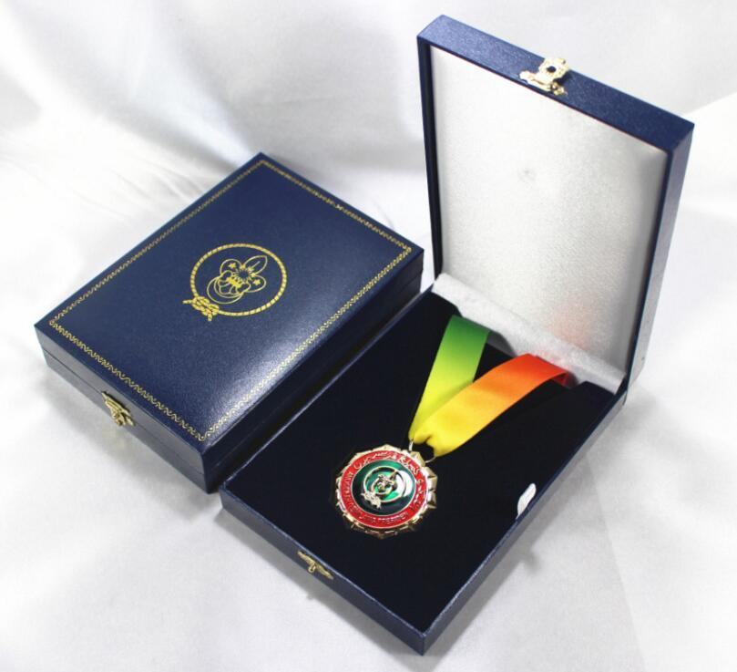 Professional Custom Logo Premium Paper Round Coin Box Medal Badge Box