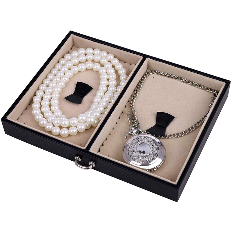 Stylish Lockable Jewelry Organizer Box with Mirror for Travel