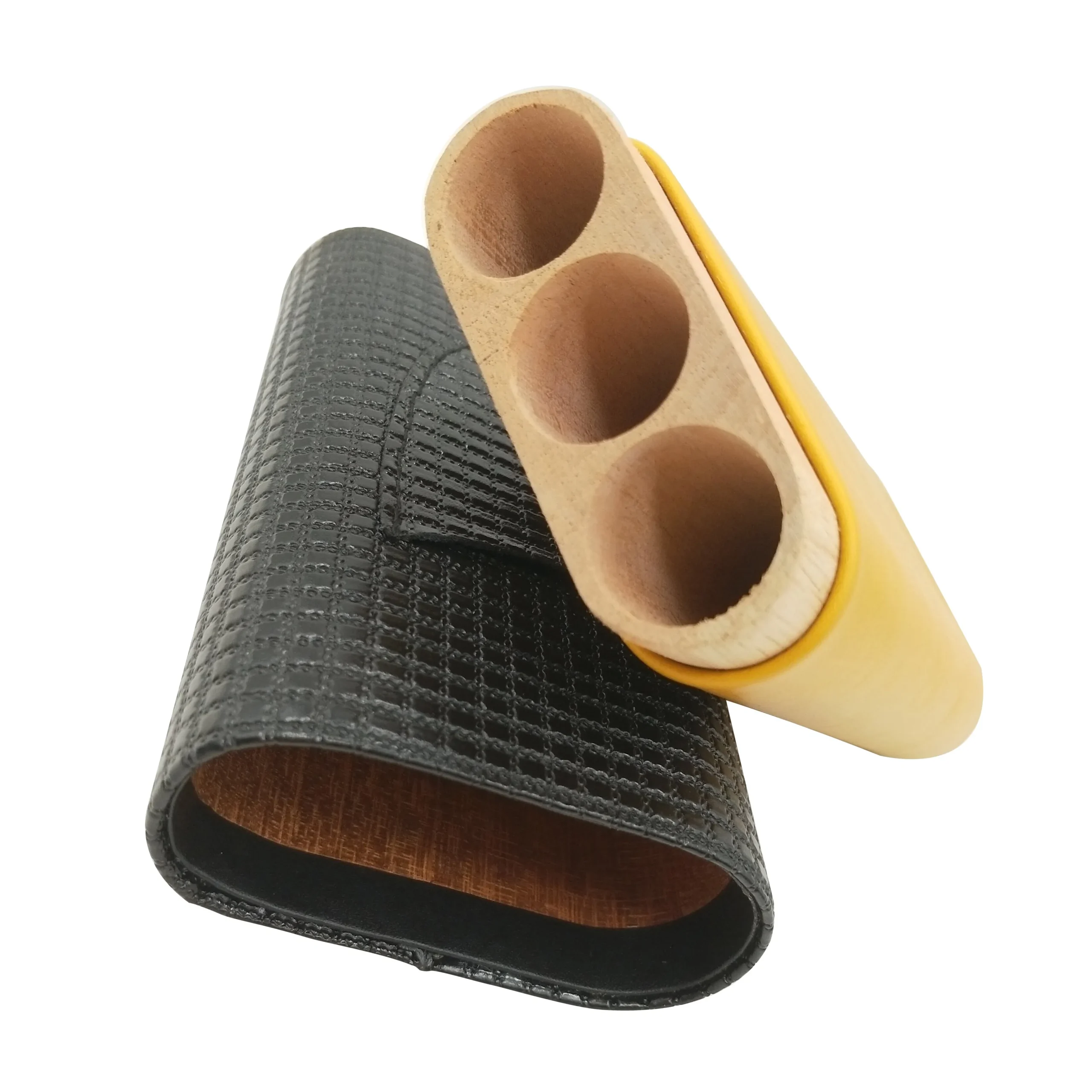 Cigar Humidor Box, Leather Surface Cedar Wood Lined Humidor with Hygrometer and Humidifier, Hold 10-20 Cigars