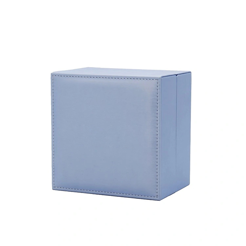 Custom Design Light Blue PU Leather Watch Gift Packaging Box