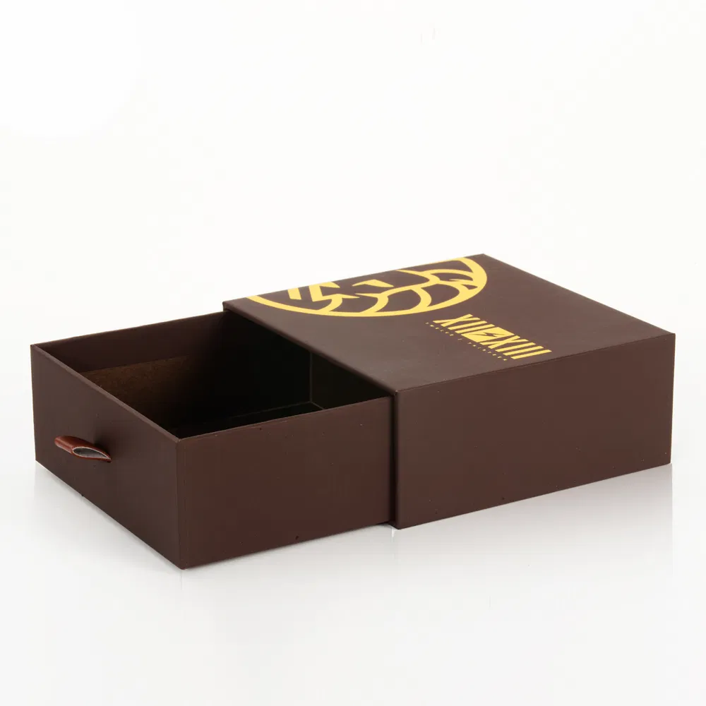 Edit Custom Design Luxury Packaging Slide Boxes Cardboard Drawer Storage Paper Gift Box