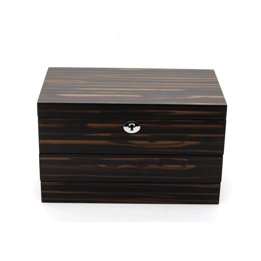 Custom Elegant Wooden Storage Box Texture Jewelry Gift Set Packaging Box