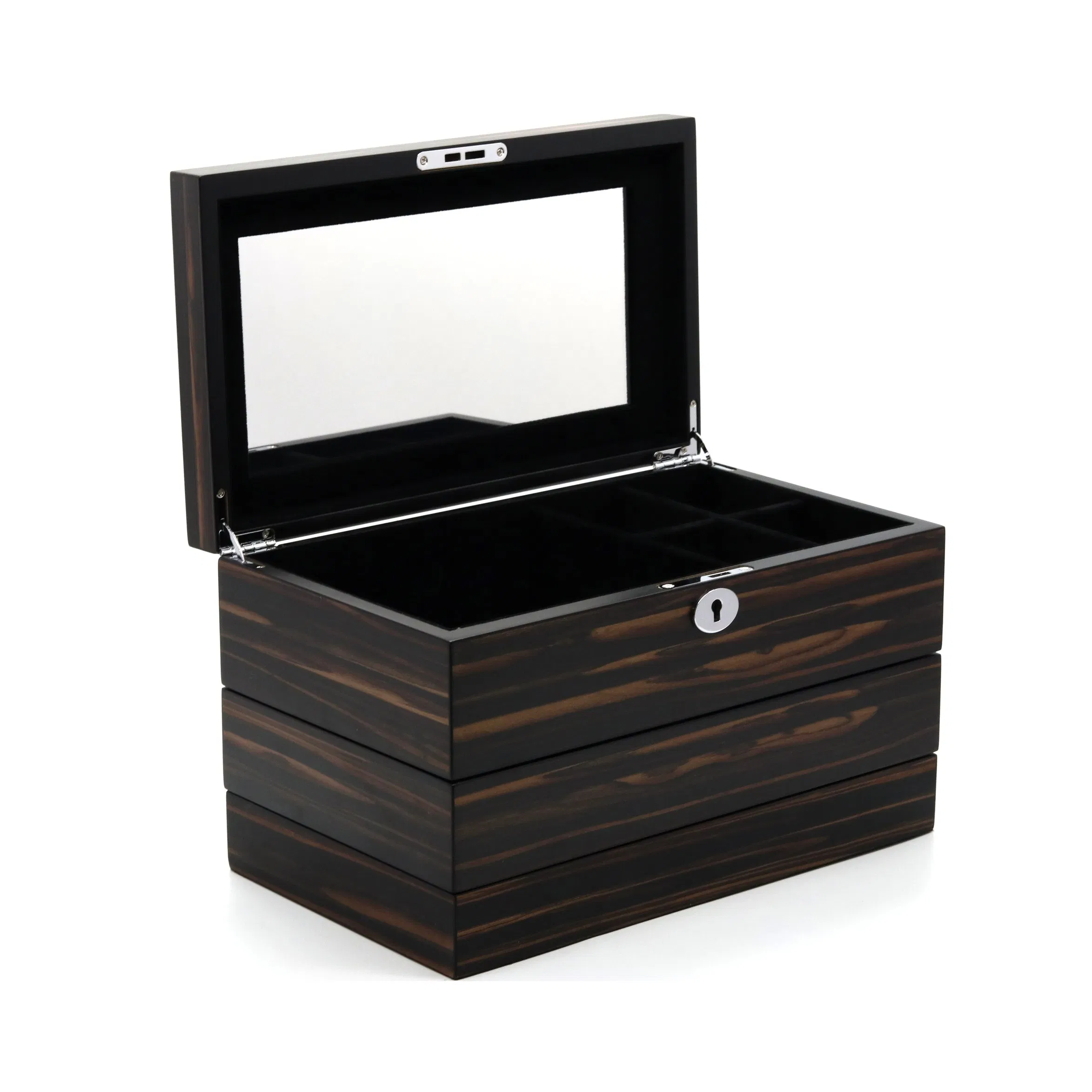 Custom Elegant Wooden Storage Box Texture Jewelry Gift Set Packaging Box