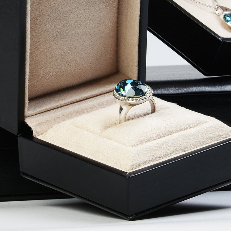 Custom Fashion Design Wedding Ring Jewelry Box for Packaging Gifts