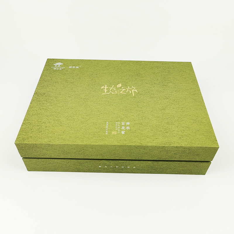 Custom Fashion Packaging Laser Pattern Art Paper Honey Storage Box for Gift