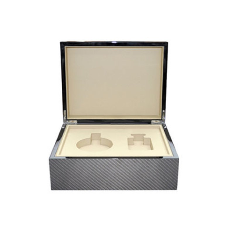 Custom Logo Carbon Fiber Wooden Storage Box Luxury Perfume Boxes for Gift