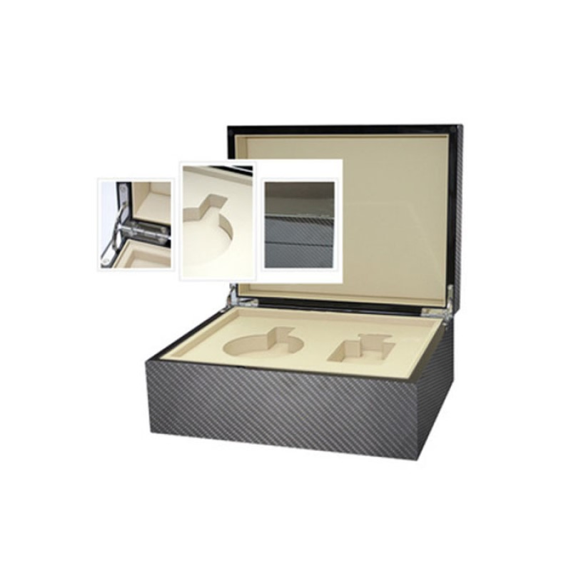 Custom Logo Carbon Fiber Wooden Storage Box Luxury Perfume Boxes for Gift