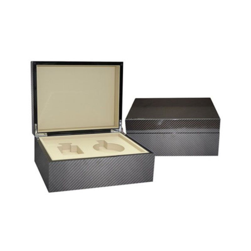 Custom Logo Carbon Fiber Wooden Storage Box Luxury Perfume Boxes for Gift