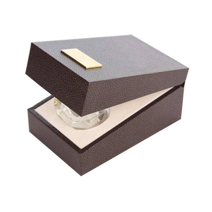 Custom Logo Plastic Cover PU Leather Paper Perfume Gift Packaging Jewelry Watch Makeup Box Velvet Cover EVA Lining