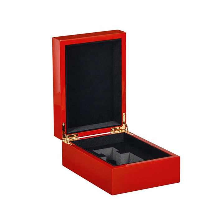 Custom Logo Solid Medium Density Fiberboard Wood Oil Gift Perfume Box White Black Red Cosmetics Wholesale Wood Frame Packaging