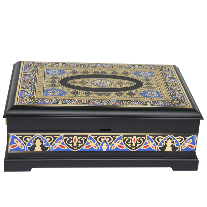 Custom Luxury Design Fashion Wooden Cosmetic Gift Perfume Box with Hot Stamping