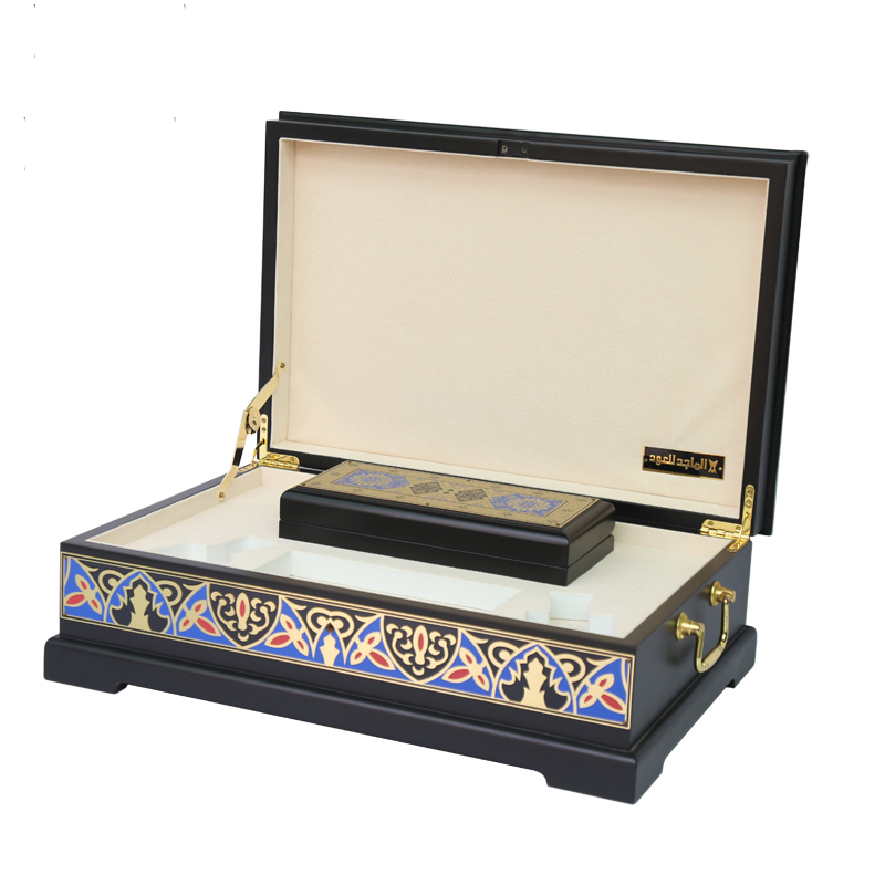 Custom Luxury Design Fashion Wooden Cosmetic Gift Perfume Box with Hot Stamping