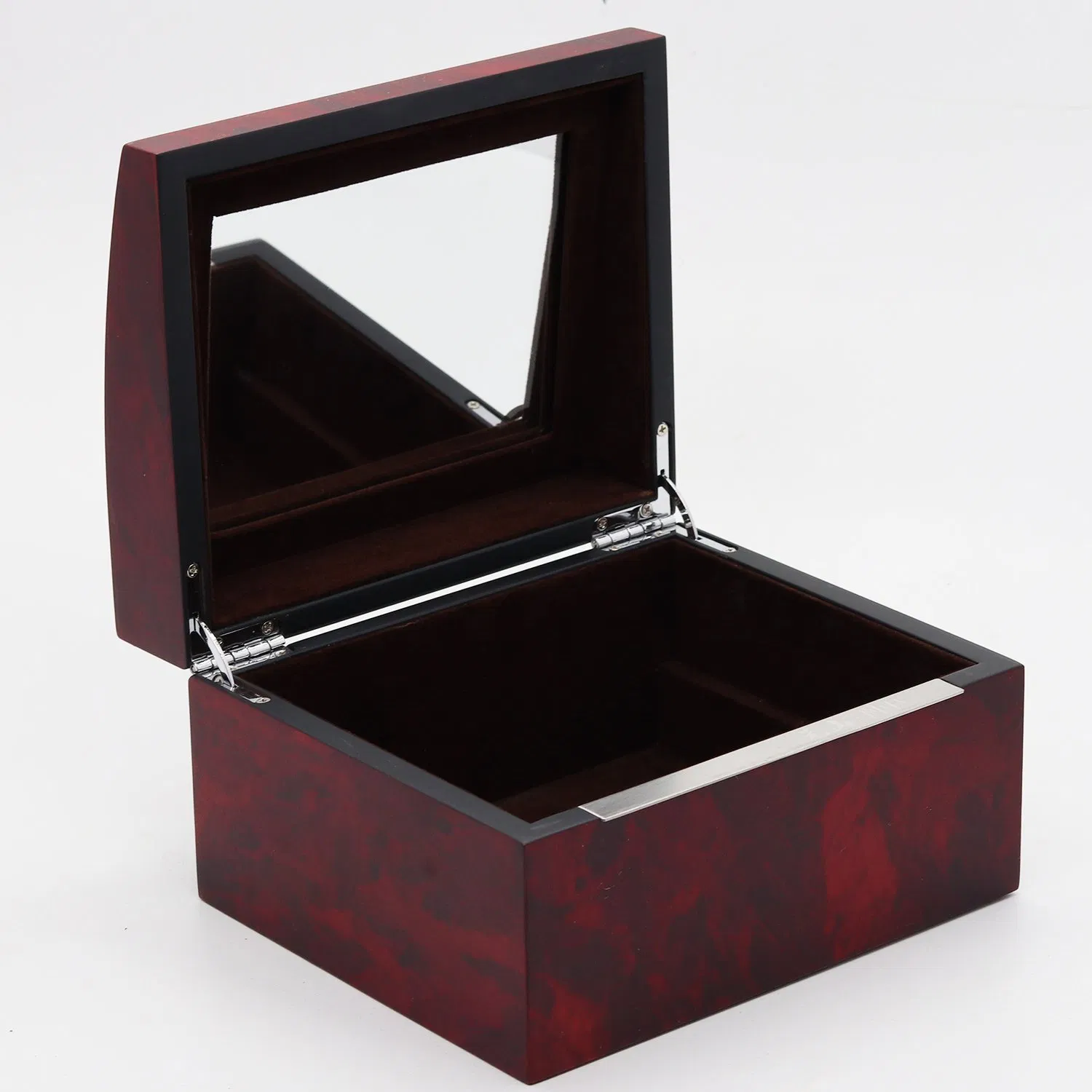 Custom Luxury Design MDF Matte Paint Jewelry Gift Wooden Trinket Box