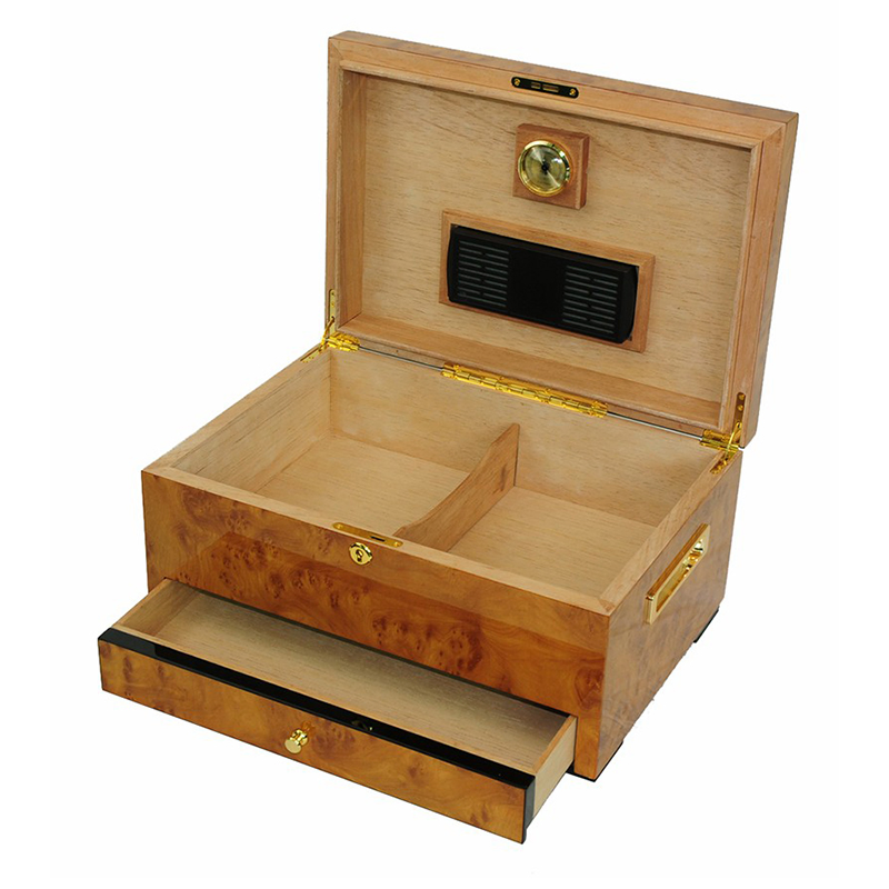 Custom Luxury Spanish Cedar Wooden Cigar Humidor Box