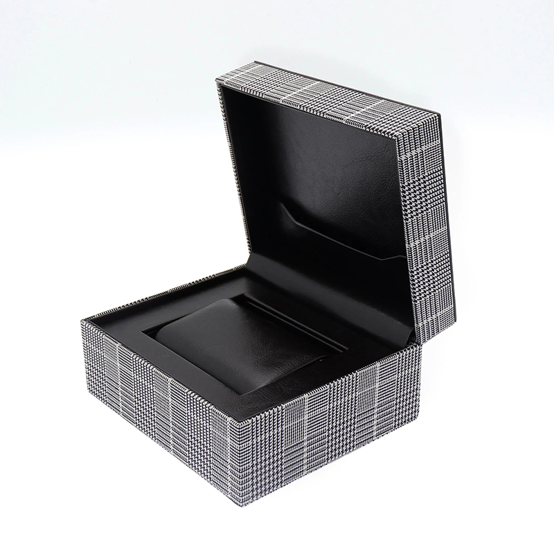 Custom Men Gift PU Watch Box with Mesh Matte Finish