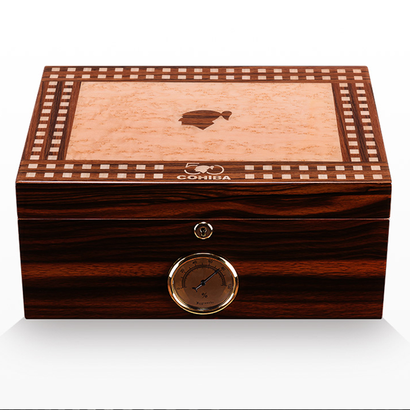 Custom Modern Luxury Spanish Cedar High Gloss Piano Lacquer Wooden Cigar Box