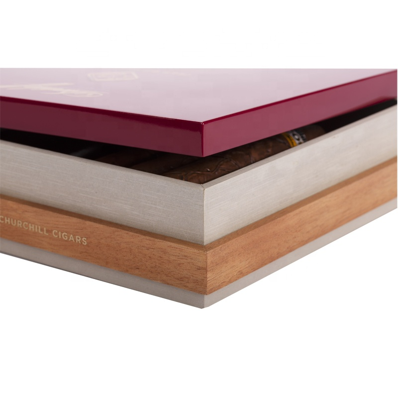 Custom Modern Rectangle Wooden Cigar Packaging Boxes for Premium Cigars